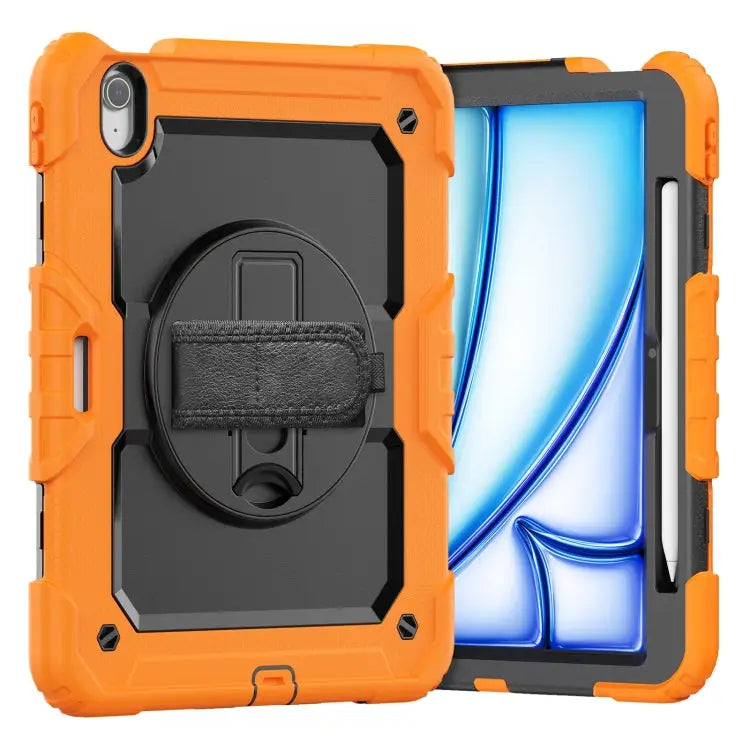 Turntable Holder Silicone Hybrid PC Tablet Case with Shoulder Strap For iPad Air 13 2025 / 2024 - For iPad Air 11 2025