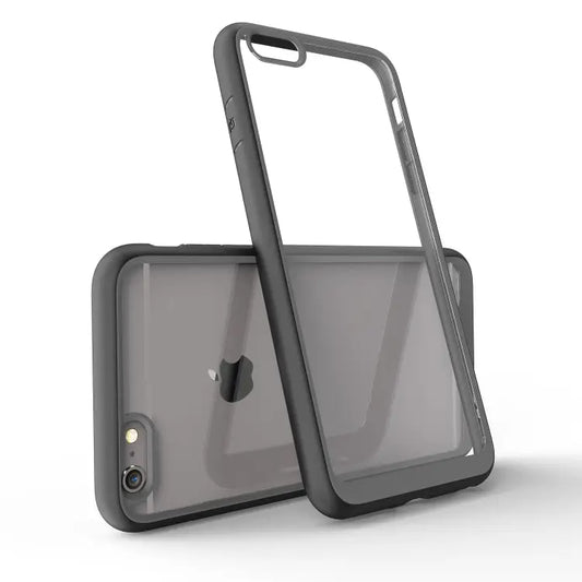 Two-color Frame Acrylic PC Case for iPhone 6 - For iPhone 6 / Black