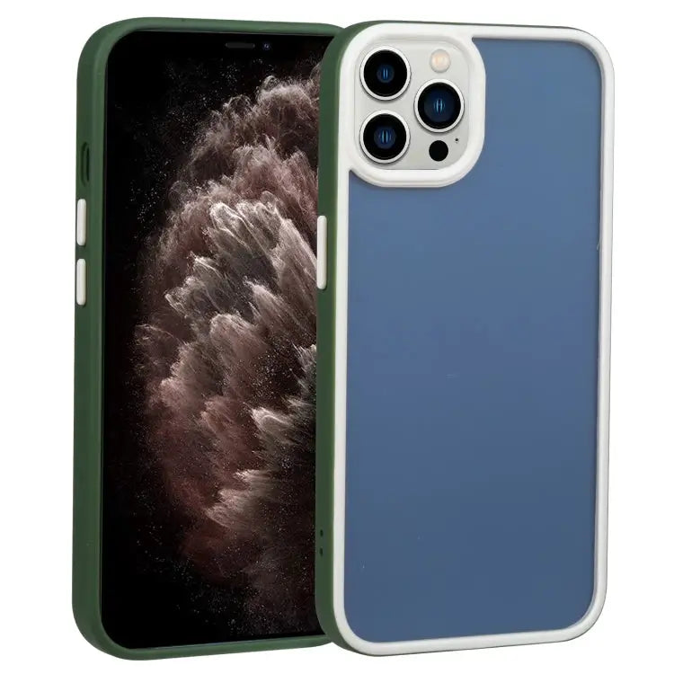 Two-color Shield TPU + PC Phone Case For iPhone 11 For iPhone 11 Pro - For iPhone 11 Pro / Dark Green - Apple