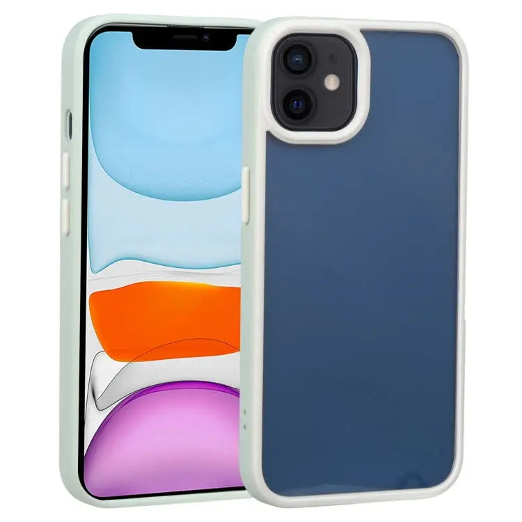 Two-color Shield TPU + PC Phone Case For iPhone 11 For iPhone 11 Pro - For iPhone 11 / Light Green - Apple Accessories