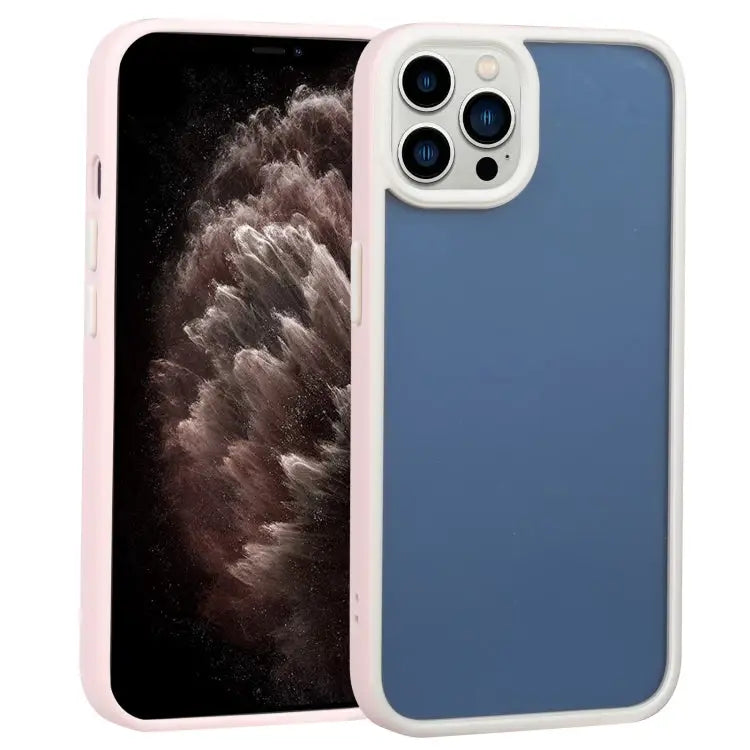 Two-color Shield TPU + PC Phone Case For iPhone 11 For iPhone 11 Pro - For iPhone 11 Pro / Pink - Apple Accessories
