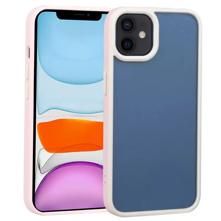 Two-color Shield TPU + PC Phone Case For iPhone 11 For iPhone 11 Pro - For iPhone 11 / Pink - Apple Accessories