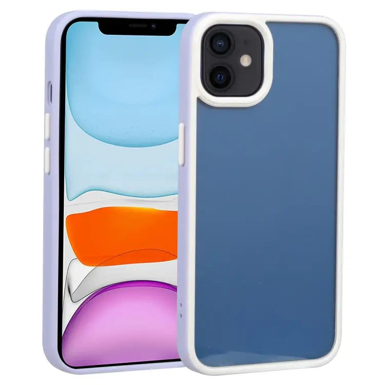 Two-color Shield TPU + PC Phone Case For iPhone 11 For iPhone 11 Pro - For iPhone 11 / Purple - Apple Accessories