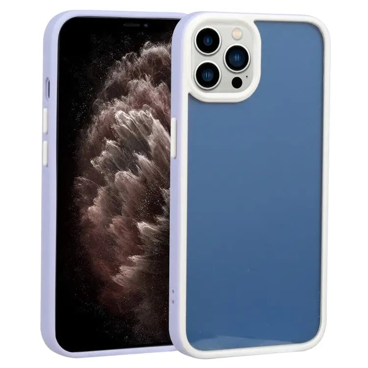 Two-color Shield TPU + PC Phone Case For iPhone 11 For iPhone 11 Pro - For iPhone 11 Pro / Purple - Apple Accessories