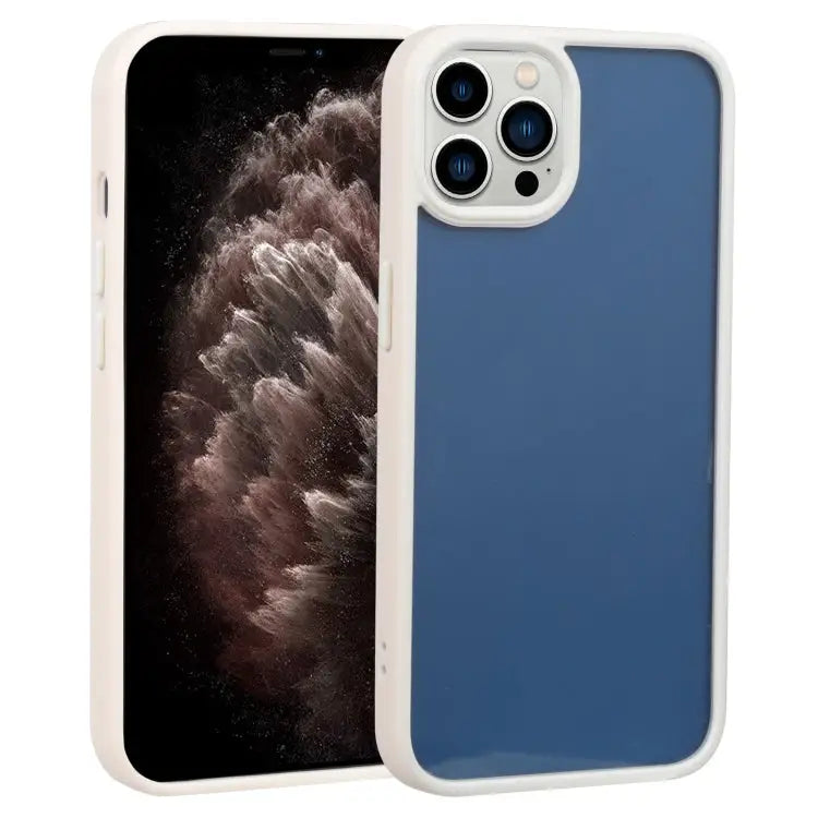 Two-color Shield TPU + PC Phone Case For iPhone 11 For iPhone 11 Pro - For iPhone 11 Pro / White - Apple Accessories