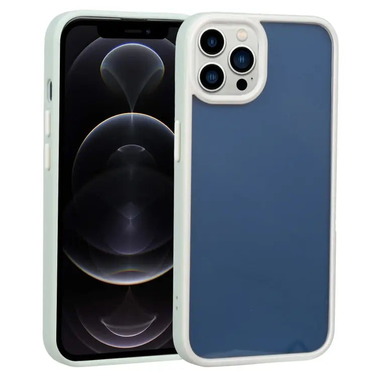 Two-color Shield TPU + PC Phone Case For iPhone 12 Pro For iPhone 12 Pro Max - For iPhone 12 Pro / Light Green - Apple