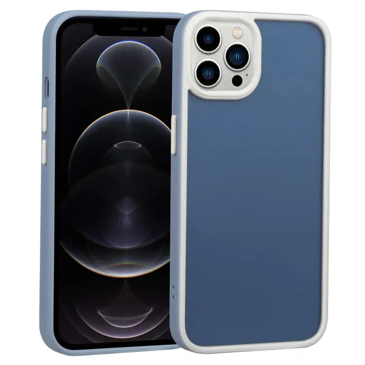 Two-color Shield TPU + PC Phone Case For iPhone 12 Pro For iPhone 12 Pro Max - For iPhone 12 Pro / Light Blue - Apple