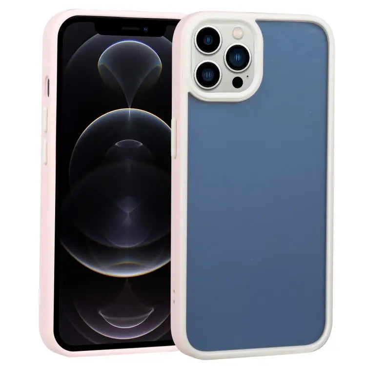 Two-color Shield TPU + PC Phone Case For iPhone 12 Pro For iPhone 12 Pro Max - For iPhone 12 Pro / Pink - Apple