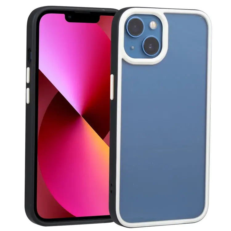 Two-color Shield TPU + PC Phone Case For iPhone 13 For iPhone 13 Pro - For iPhone 13 / Black - Apple Accessories