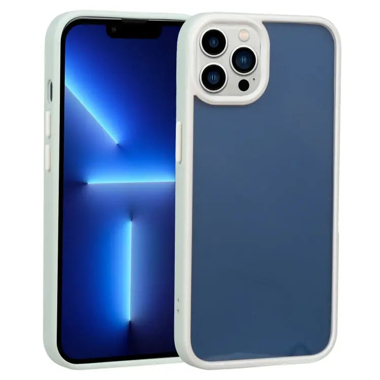 Two-color Shield TPU + PC Phone Case For iPhone 13 For iPhone 13 Pro - For iPhone 13 Pro / Light Green - Apple
