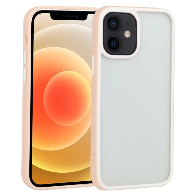 Two-color Shield TPU + PC Phone Case For iPhone 13 Pro Max For iPhone 12 - For iPhone 12 / Light Pink - Apple