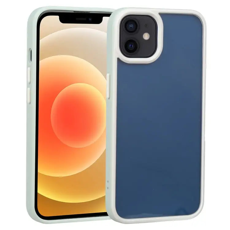 Two-color Shield TPU + PC Phone Case For iPhone 13 Pro Max For iPhone 12 - For iPhone 12 / Light Green - Apple