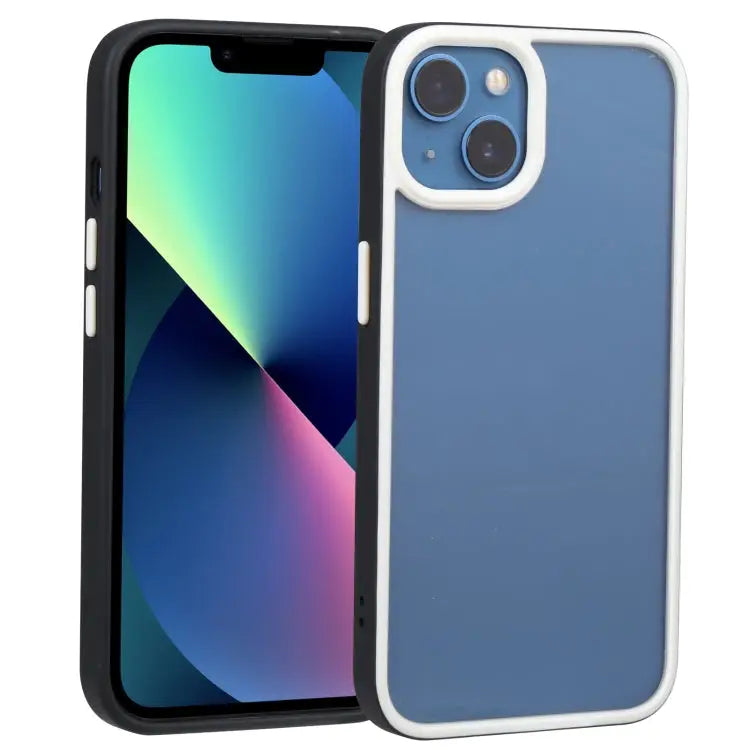 Two-color Shield TPU + PC Phone Case For iPhone 14 For iPhone 14 Plus - For iPhone 14 Plus / Black - Apple Accessories