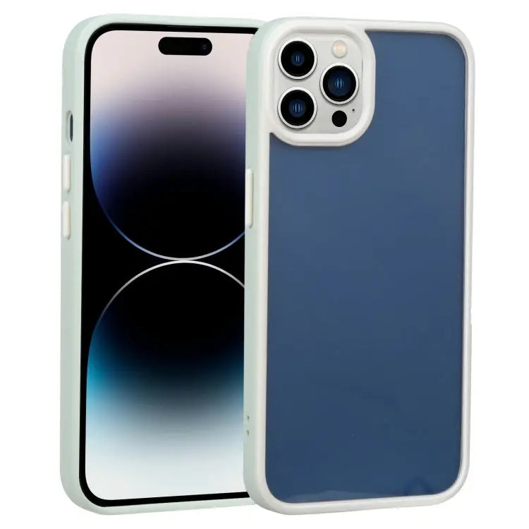 Two-color Shield TPU + PC Phone Case For iPhone 14 Pro For iPhone 14 Pro Max - For iPhone 14 Pro Max / Light Green