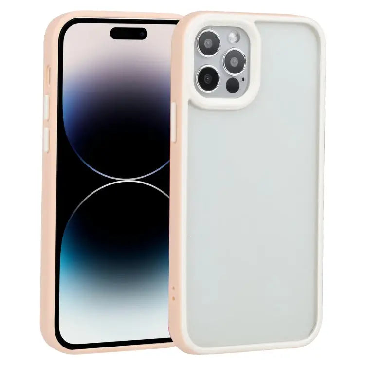 Two-color Shield TPU + PC Phone Case For iPhone 14 Pro For iPhone 14 Pro Max - For iPhone 14 Pro / Light Pink - Apple