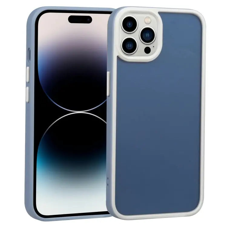 Two-color Shield TPU + PC Phone Case For iPhone 14 Pro For iPhone 14 Pro Max - For iPhone 14 Pro / Light Blue - Apple