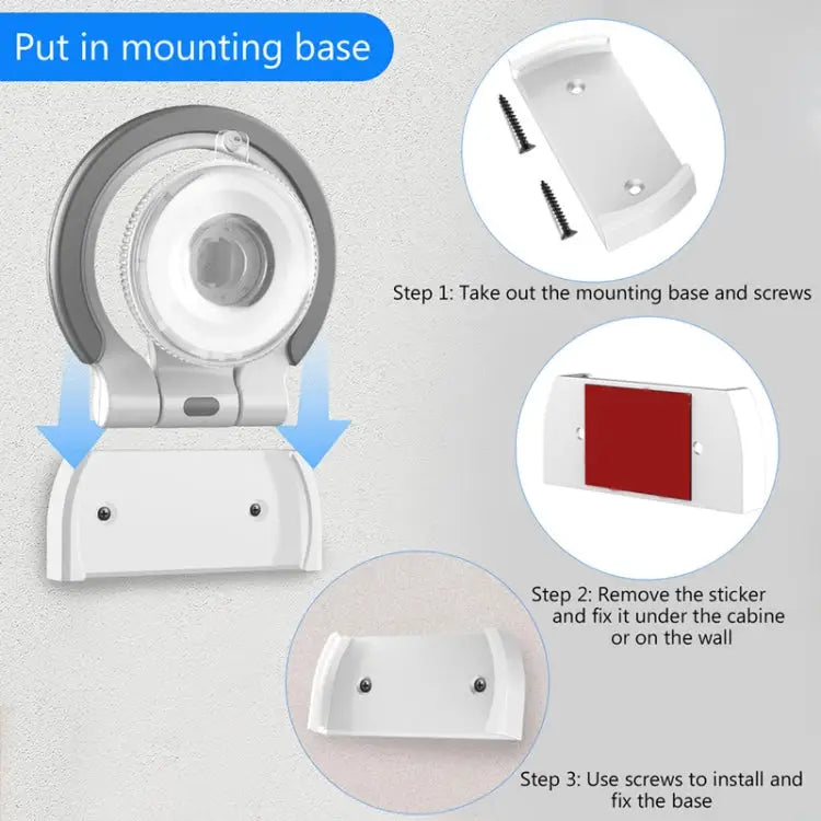 Two-in-one Multifunctional Wall-mounted Desktop Phone Computer Bracket Black Nano Stickers White Nano Stickers Black