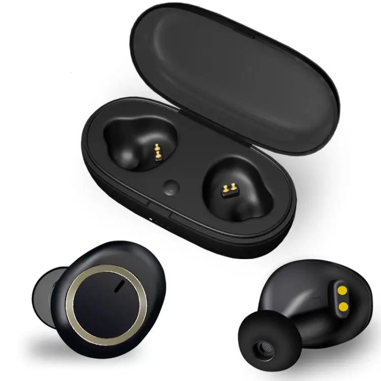 TWS-A1 Bluetooth Headset 5.0 True Wireless Mini Invisible Sports Running Music Earphones With Charging Box Mic - Apple