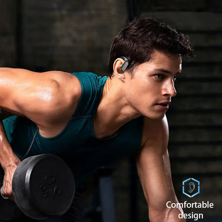 TWS Ear-mounted Sports Waterproof LED Digital Display Wireless Bluetooth Earphones A520 (Black) A520 (Blue) - A520