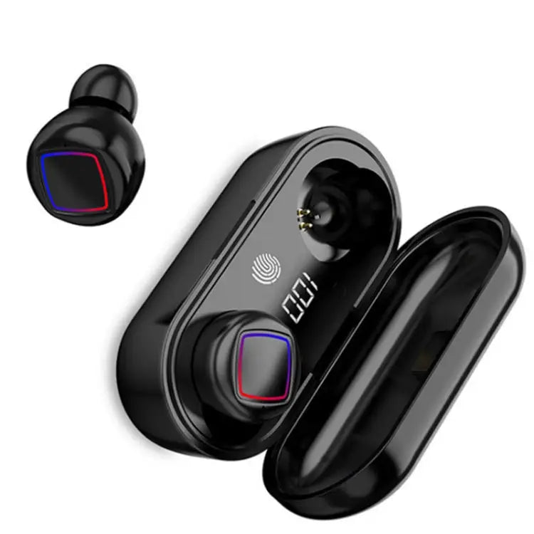 TWS Fingerprint Touch Bluetooth Headset LED Battery Display With Charging Bin - Apple Accessories