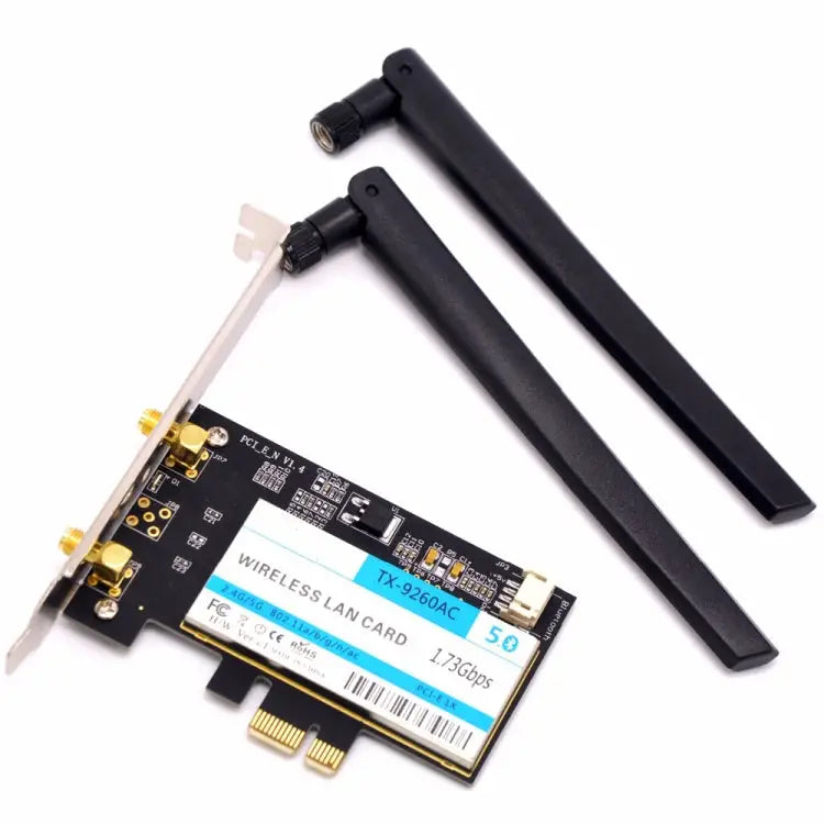 TX-9260AC Wireless-AC Dual Band 802.11ac 1730Mbps Desktop PCI-e WiFi Adapter + Bluetooth 5.0 WLAN Network Card