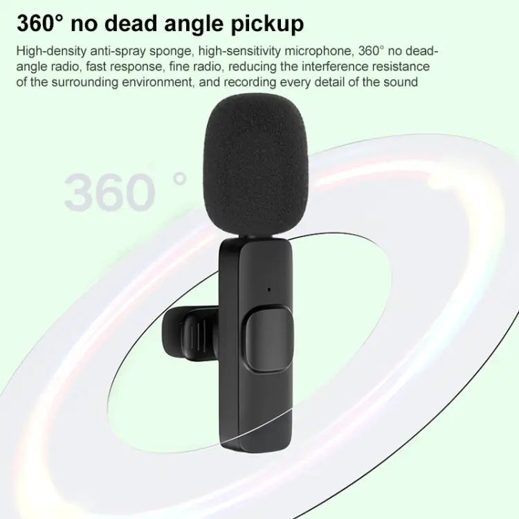 Type-C / USB-C Interface Mini Wireless Lavalier Microphone Type-C - Type-C