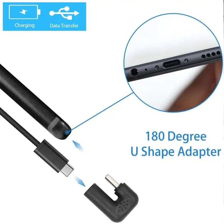 U-shaped USB-C / Type-C Male to Female Adapter Type-C to Type-C - Type-C to Type-C