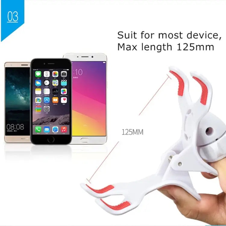 UBN-46 Regular Version Rotatable and Detachable Lazy Desktop Bedside Stand Mobile Phone Stand Height: 90cm 90cm White
