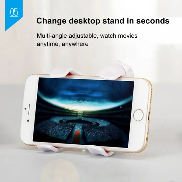 UBN-46 Regular Version Rotatable and Detachable Lazy Desktop Bedside Stand Mobile Phone Stand Height: 90cm 90cm White