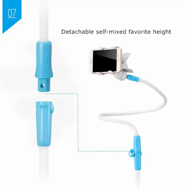 UBN-46 Regular Version Rotatable and Detachable Lazy Desktop Bedside Stand Mobile Phone Stand Height: 90cm 90cm White