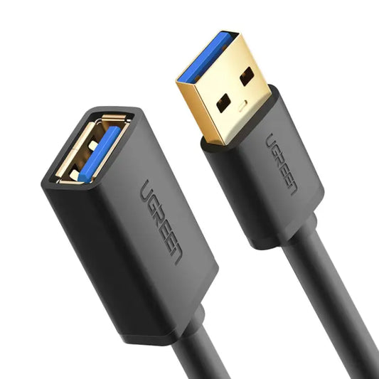 Ugreen 1m USB 3.0 Male to Female Data Sync Super Speed Transmission Extension Cord Cable Length: 1m - Length: 1m