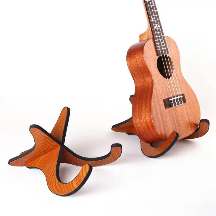 Ukulele Shelf Violin Wooden Zither Folding Vertical Bracket Ukulele Shelf - Ukulele Shelf