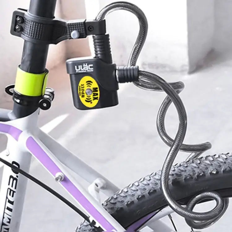 ULAC AL-3P Bicycle Alarm Cable Lock Mountain Bike Lock Cycling Supplies ULAC AL-3P - ULAC AL-3P