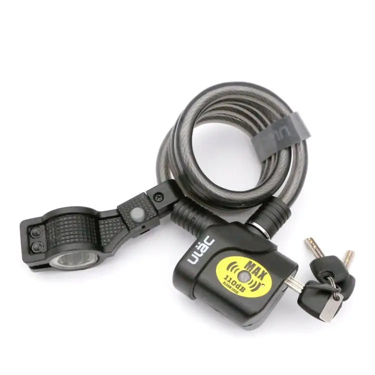 ULAC AL-3P Bicycle Alarm Cable Lock Mountain Bike Lock Cycling Supplies ULAC AL-3P - ULAC AL-3P