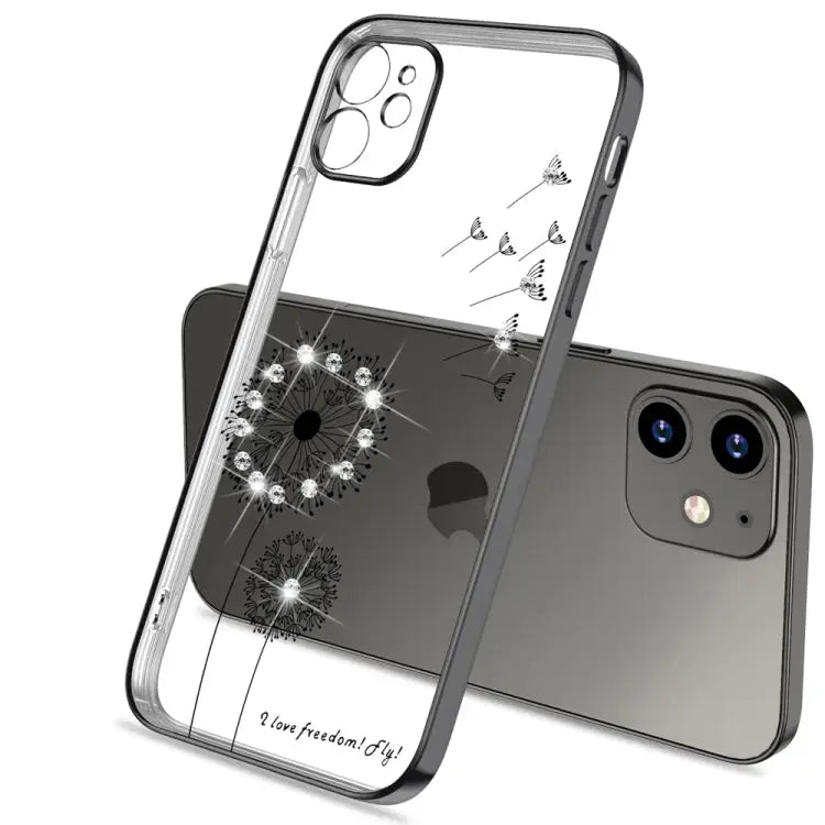 Ultra-thin Electroplating Dandelion Pattern Protective Case For iPhone 12 Pro Max For iPhone 12 Pro For iPhone 12
