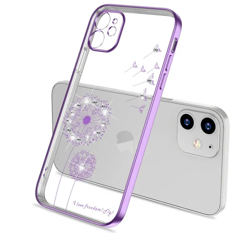 Ultra-thin Electroplating Dandelion Pattern Protective Case For iPhone 11 For iPhone 11 Pro For iPhone 11 Pro Max