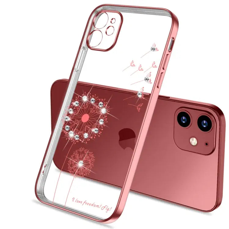 Ultra-thin Electroplating Dandelion Pattern Protective Case For iPhone 12 Pro Max For iPhone 12 Pro For iPhone 12