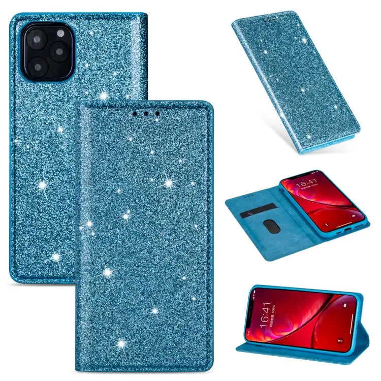 Ultrathin Glitter Magnetic Horizontal Flip Leather Case with Holder & Card Slots For iPhone 11 Pro For iPhone 11 Pro