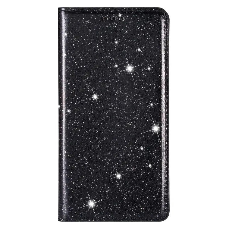 Ultrathin Glitter Magnetic Horizontal Flip Leather Case with Holder & Card Slots For iPhone XR - Apple Accessories