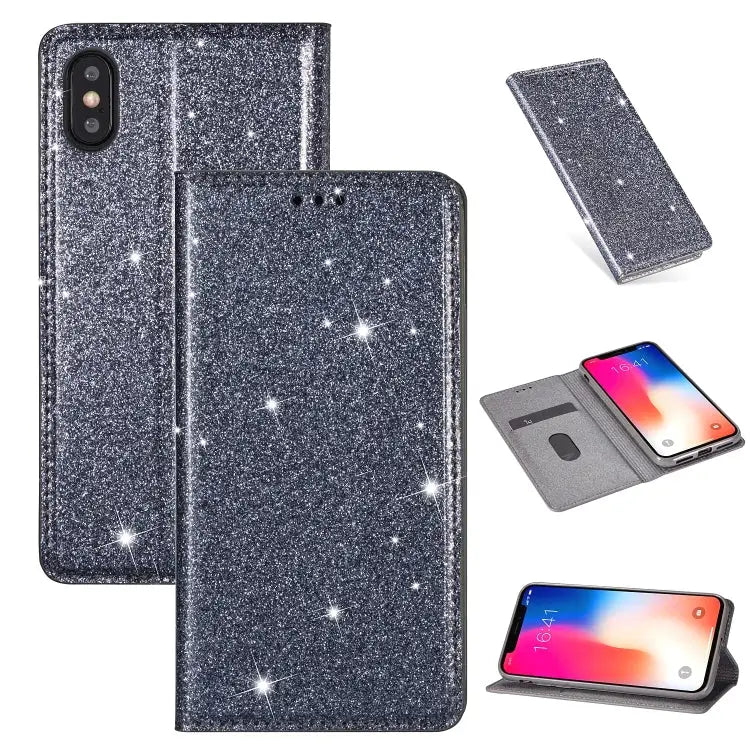 Ultrathin Glitter Magnetic Horizontal Flip Leather Case with Holder & Card Slots For iPhone 11 Pro For iPhone 11 Pro