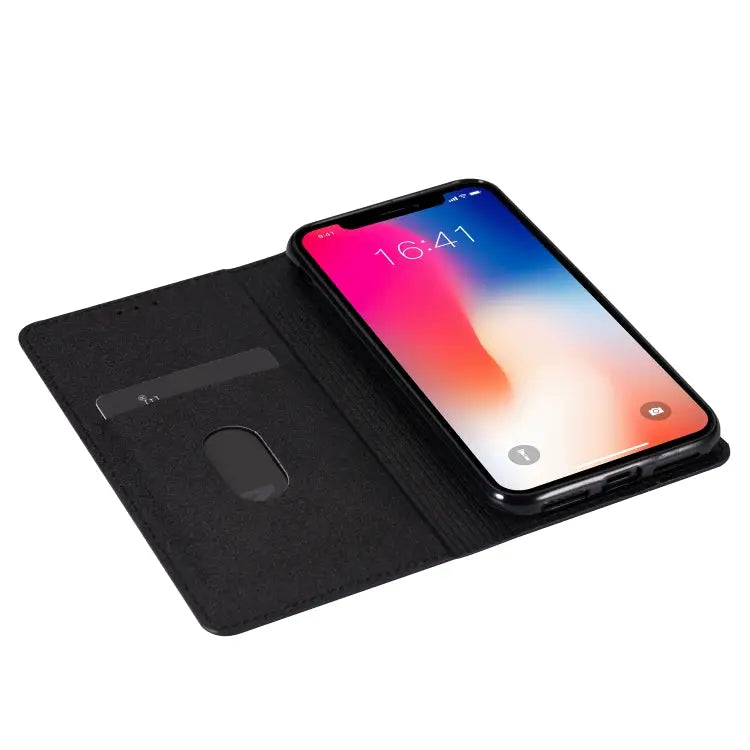 Ultrathin Glitter Magnetic Horizontal Flip Leather Case with Holder & Card Slots For iPhone XR - Apple Accessories