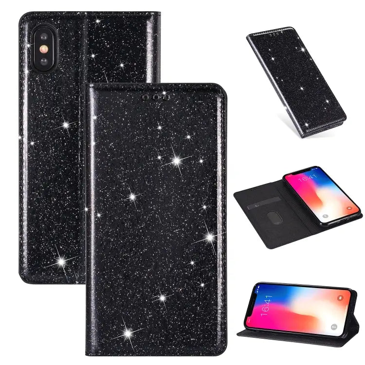Ultrathin Glitter Magnetic Horizontal Flip Leather Case with Holder & Card Slots For iPhone 11 Pro For iPhone 11 Pro