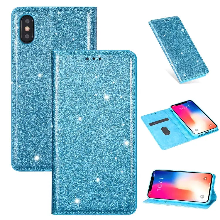Ultrathin Glitter Magnetic Horizontal Flip Leather Case with Holder & Card Slots For iPhone 11 Pro For iPhone 11 Pro