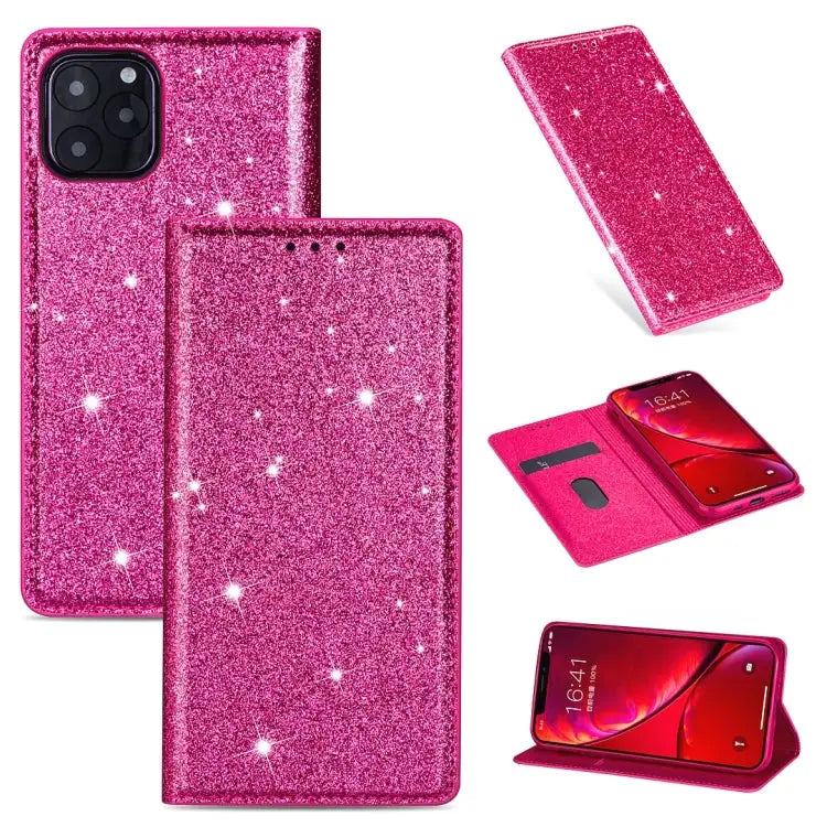 Ultrathin Glitter Magnetic Horizontal Flip Leather Case with Holder & Card Slots For iPhone 11 Pro For iPhone 11 Pro