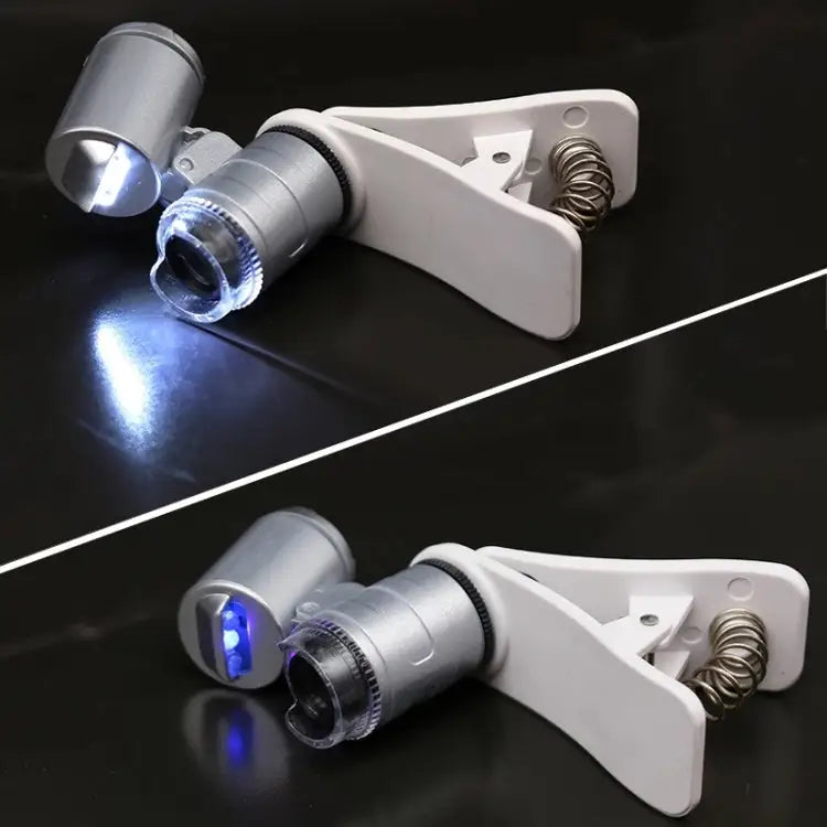 Universal Clip-type LED phone 60X Microscope / Micro Lens