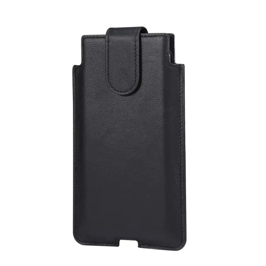 Universal Cow Leather Vertical Mobile Phone Leather Case Waist Bag For 5.5-6.5 inch and Below Phones - For 5.5-6.5 inch
