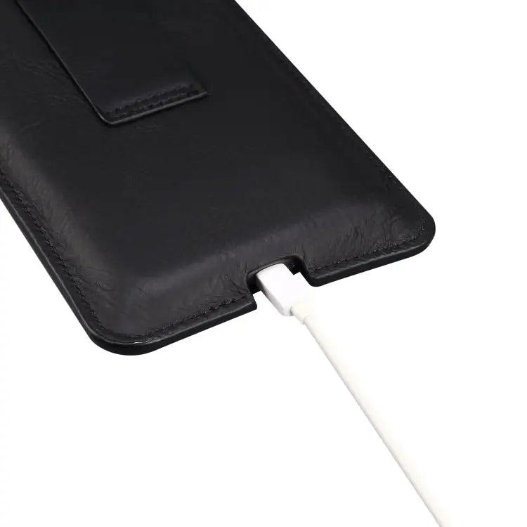 Universal Cow Leather Vertical Mobile Phone Leather Case Waist Bag For 5.5-6.5 inch and Below Phones