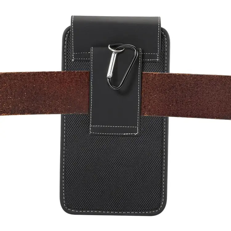 Universal Hanging Waist Oxford Cloth Case For 5.7-6.3 inch Mobile Phones with Carabiner - 6.3 inch