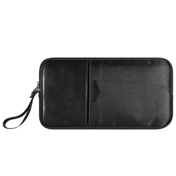 Universal PU Leather + Nylon Waterproof Zipper Portable Keyboard Storage Bag For Apple Wireless Keyboard A1314 & Magic
