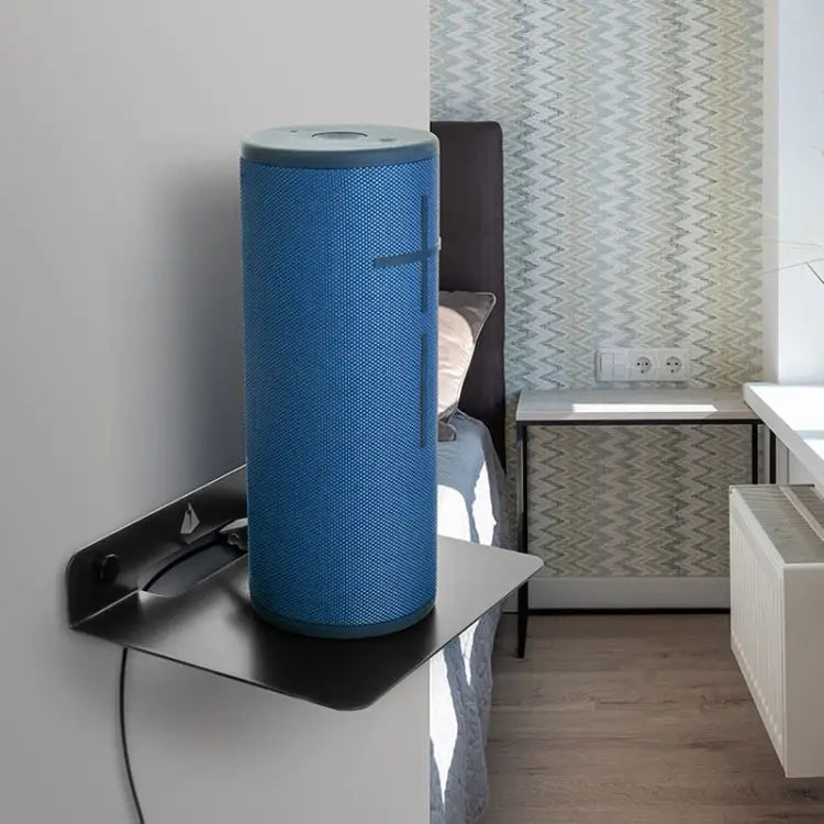 Universal Wall Storage Metal Bracket for Bluetooth Speaker Size: 15.5 x 13 x 3cm